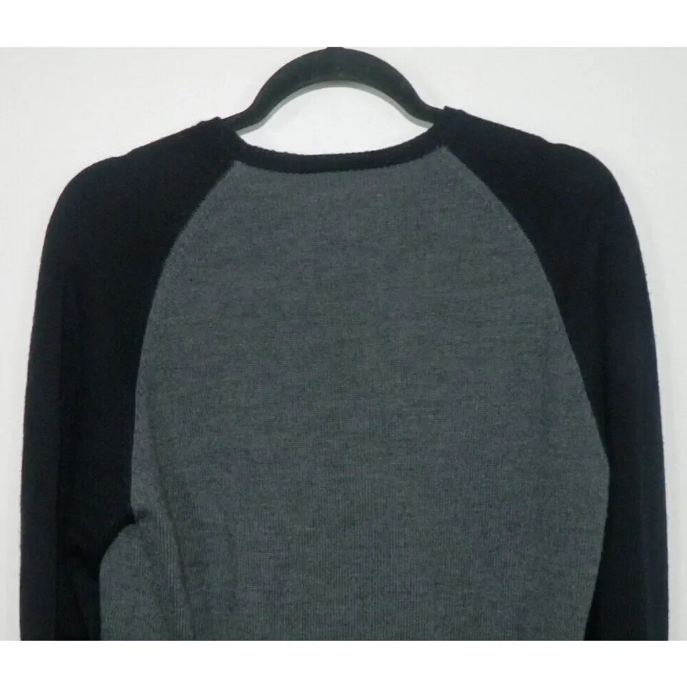 Current/Elliott Sweater Men's Size Medium Grey Blue Wool Long Sleeve Crew‎ Neck